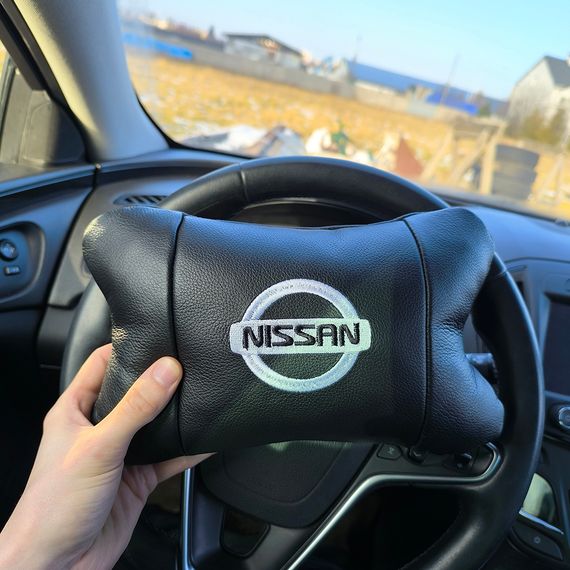 Шийна подушка для зручності в автомобілі Nissan Нисан, Подушки-підголівники для салону автомобіля KO-89 | Зображення 2