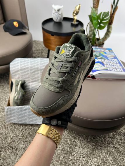 Кроссовки R1e1ebok Classic Leather Hexalite Khaki Beige , Вьетнам 43 27 | Зображення 4