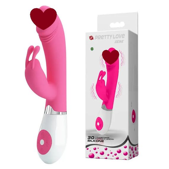 Вібратор з клітеральною стимуляцією Pretty Love Gene Purple sexstyle