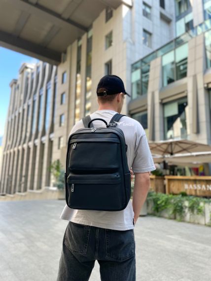 Чоловічий шкіряний  рюкзак для ноутбука і подорожей Tiding Bag SB-133863 | Зображення 6