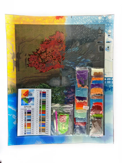 Алмазна мозаїка Пори року 40х50 см ColorArt  SP038 | Зображення 2