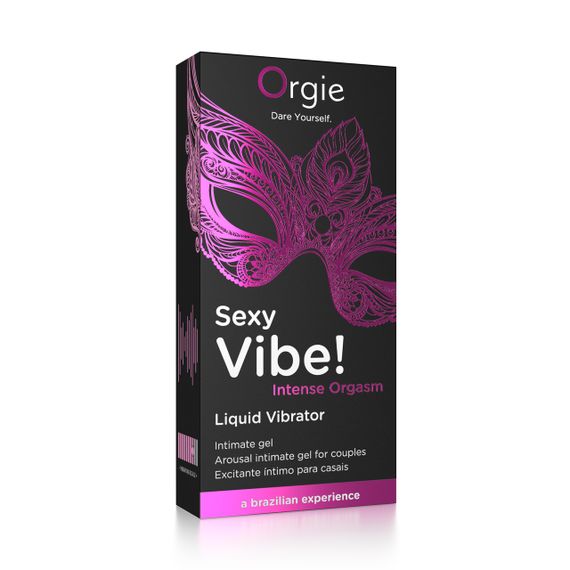 Рідкий вібратор Orgie SEXY VIBE! Intense Orgasm, 15мл (фіолетовий) – Збудливий ефект для інтенсивних оргазмів | Зображення 3