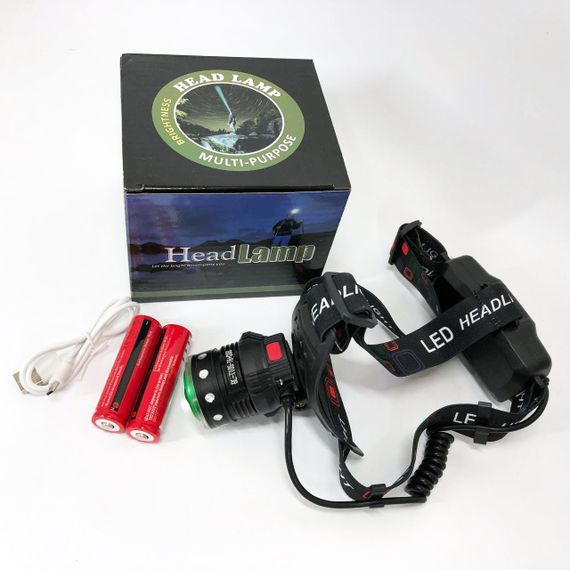 Ліхтар на лоб для риболовлі Police Police T105-T6+COB, Налобний ліхтар зі зручним ремінцем для голови BM-66 | Зображення 3