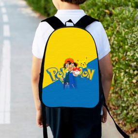 Рюкзак детский Покемон "Pokеmon" 34х27см,городской ранец для мальчика с принтом (00435)