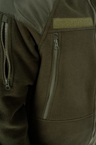 Кофта фліс Ultimatum Delta Олива,тепла тактична фліска,чоловіча флісова толстовка для військових | Зображення 4