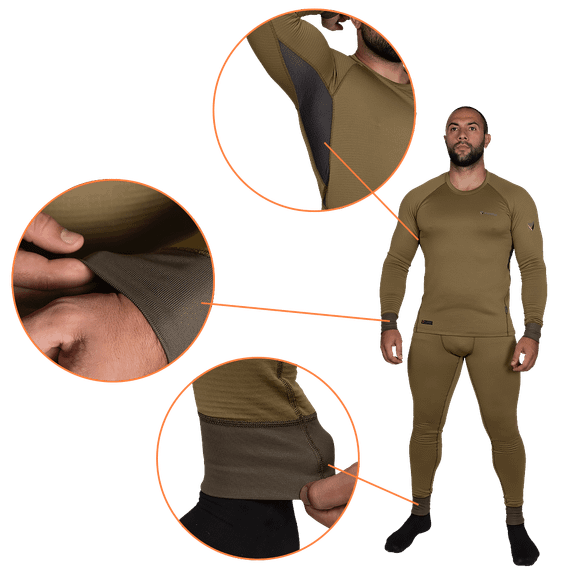 Термобілизна Polarheat quadro stretch 3.0 Tan (7295), XL | Зображення 2
