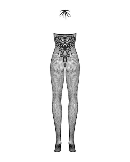 Комбінезон у сіточку Obsessive G308 з відкритим доступом, чорний, S/M/L чорний Sex Aura | Зображення 4