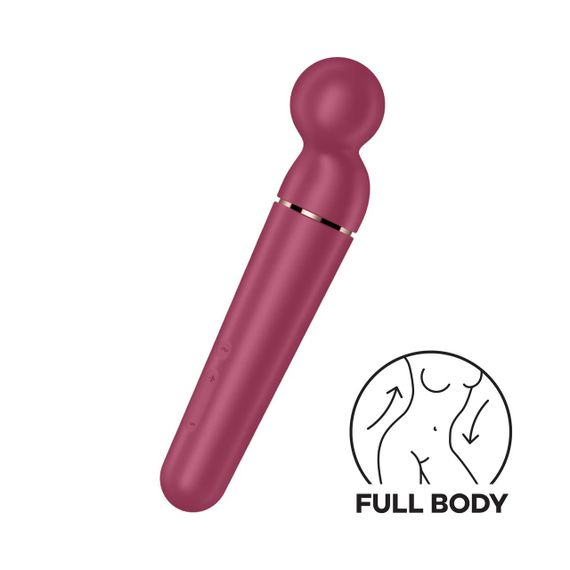 Вібромасажер Satisfyer Planet Wand-er Berry/Rosegold Потужний для тіла та інтимної стимуляції | Зображення 1