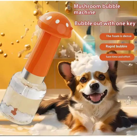 Автоматический диспенсер пенного мыла для мытья собак и кошек,перезаряжаемый пенообразователь для домашних животных AND1328 | Зображення 1