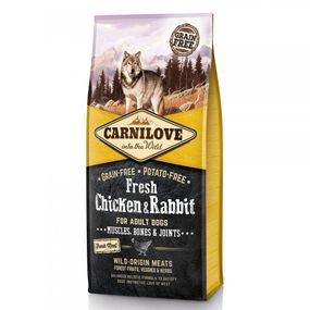 Корм сухий Carnilove Fresh Chicken and Rabbit for Adult dogs для дорослих собак усіх порід з куркою та кроликом 12 кг
