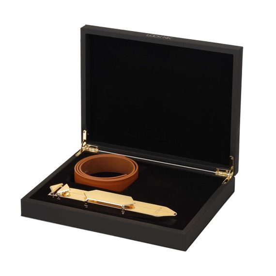 Регульована шлепалка LOCKINK Adjustable Slapper for Impact Play — Brown Sex Aura | Зображення 6