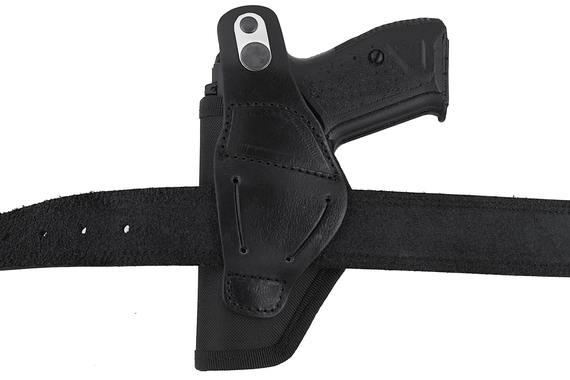 Кобура для Форт-12 поясна + прихованого внутрішньобрючного носіння (oxford 600D/шкіра, чорна) MAS | Зображення 3