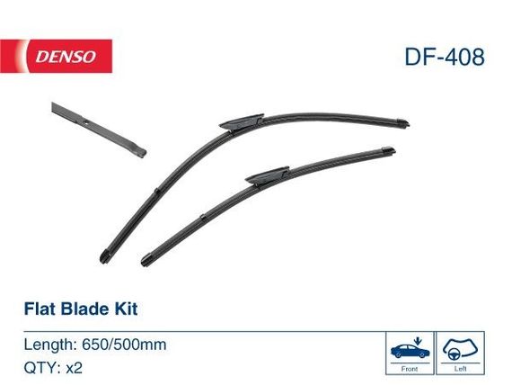 DF-408 DENSO - Комплект склоочисників Flat Blade Kit 650 / 500 мм