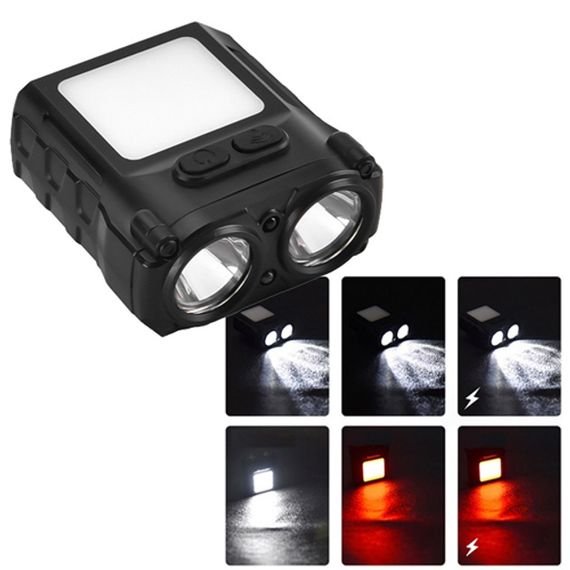 Ліхтар налобний SH-T808-2XPE-20SMD-white/red з датчиком руху, потужний налобний ліхтар для риболовлі | Зображення 6
