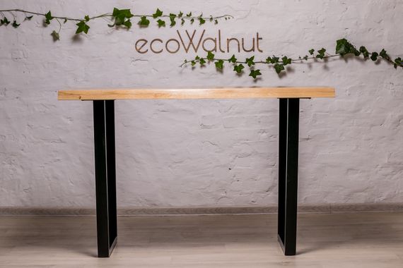 Дубовий стіл для ноутбука EcoWalnut із живими краями L | Зображення 1