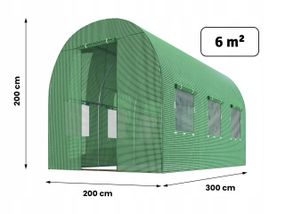 Садова теплиця 2х3м 6м2 Plonos