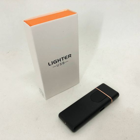Електрозапальничка USB ZGP ABS, сенсорна електрична запальничка спіральна. Колір чорний | Зображення 6