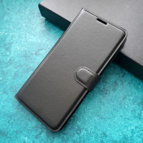 Чохол книжка з кишенями для карт на Poco M5 4G колір Чорний