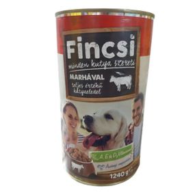 Fincsi Яловичина, Консерва для собак, 1,24 кг