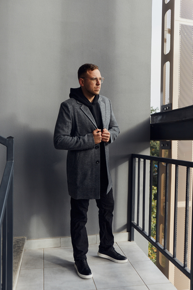 Пальто антрацит S L | Зображення 1