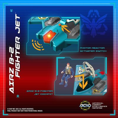 Ігровий набір A.C.I.D. AIRZ B-2 Fighter Jet/МорфоЗор Винищувач AIRZ B-2 (535200) | Зображення 4
