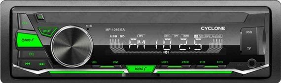 Автомобильная Bluetooth магнитола CYCLONE MP-1086 BA мультимедийный центр универсальный
