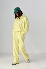 Жіночий спортивний костюм із плюшевим начісом - лимонний цвет, ONE SIZE (є розміри)