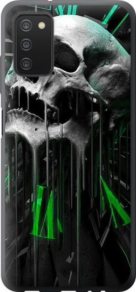 Чехол на Samsung Galaxy A03s A037F Череп-часы "4100u-2381-17620"