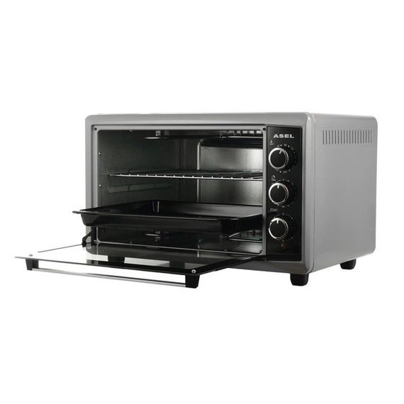 Электрическая печь для дачи ASEL AF-50-23 1500 Вт 50 Л, Мини электропечь, XM-619 Духовка электрическая | Зображення 2