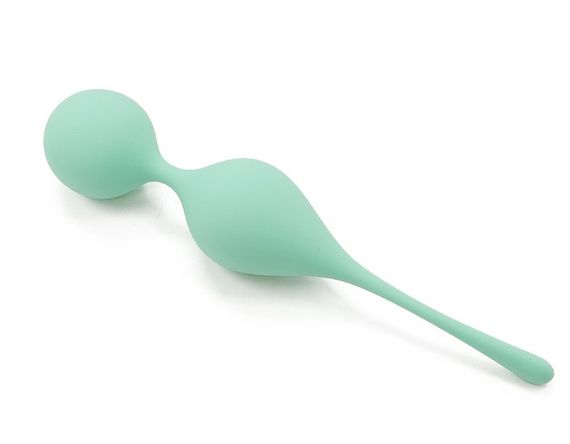 Вагінальні кульки Sweet Em на м'якому з'єднанні, бірюзові, 17 х 3.3 см Sex Aura
