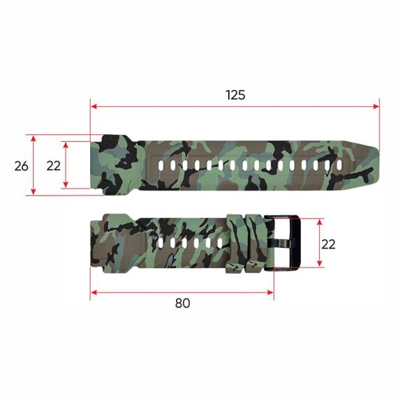 Ремешок для смарт часов Modfit Warrior Camo Green | Зображення 2