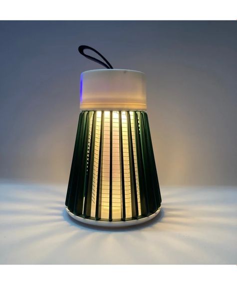 Пастка-лампа від комах Mosquito killing Lamp YG002 акумуляторна з LED підсвічуванням та USB-зарядкою Зелена | Зображення 2