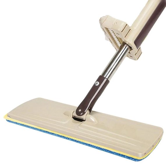 Швабра-полотер spin mop з насадкою телескопічна ручка | Зображення 3