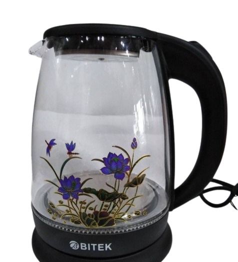 Электрочайник стеклянный BITEK BT-3111 1,8л 2400 Вт черный | Зображення 3