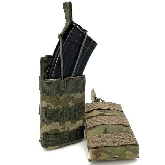 Подсумок мягкий для одного магазина АК IRR Cordura 500 D Пиксель MM-14 (olive) | Зображення 5