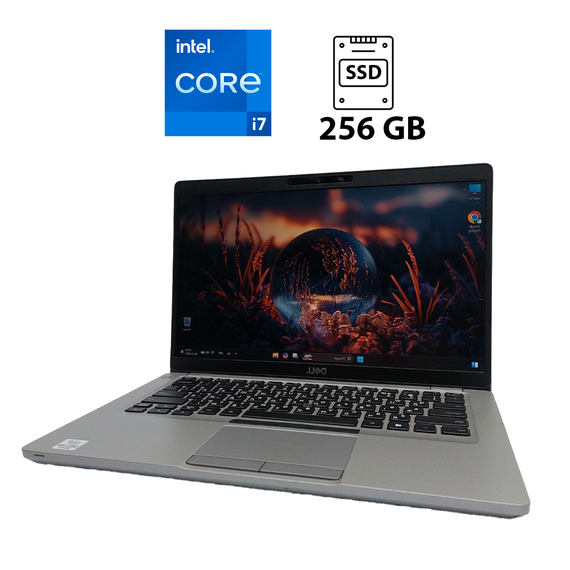 Ультрабук Б-класс Dell Latitude 5411 / 14" (1920x1080) IPS / Intel Core i7-10850H (6 (12) ядер по 2.7 - 5.1 GHz) / 16 GB DDR4 / 256 GB SSD / UHD Graphics / WebCam б/у