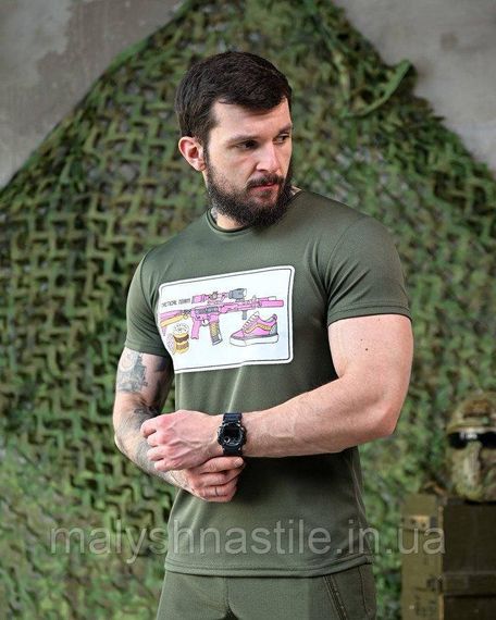 Тактична футболка, що відводить піт Tactical team oliva ПП7531 | Зображення 1