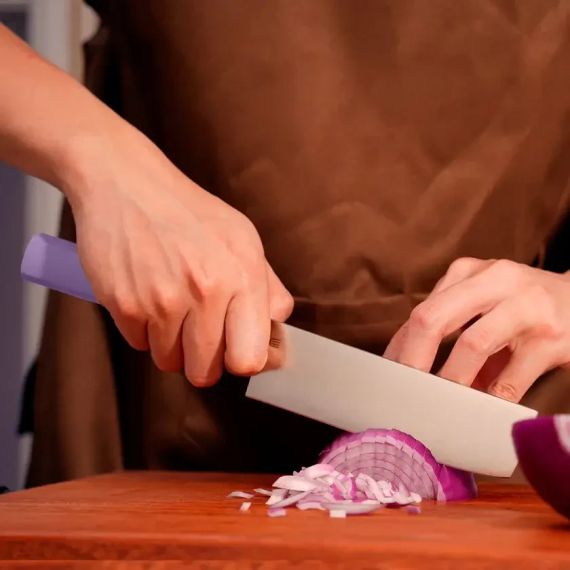 Ніж кухонний Butterfork Nakiri AR-RPM9 ABS Mist Violet | Зображення 4