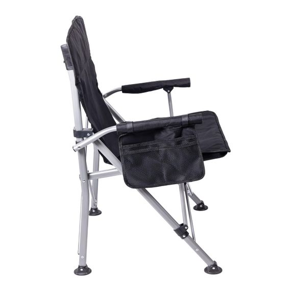 Крісло для риболовлі розкладне туристичне 60х57х92 см складне крісло для кемпінгу на природу Чорне | Зображення 3