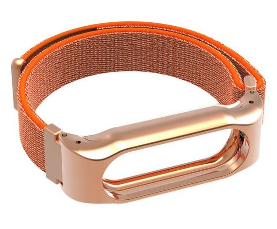 Нейлоновий ремінець Primo для фітнес-браслета Xiaomi Mi Band 2 - Orange | Зображення 4