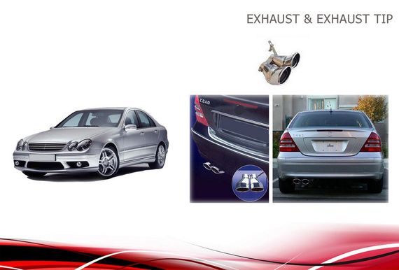 Насадка на глушник для Mercedes C-class W203 2000-2007рр. | Зображення 4