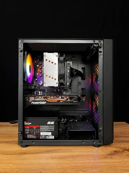 Ігровий ПК AeroCool Hexform Black Tower / AMD Ryzen 5 3600 (6 (12) ядер по 3.6 - 4.2 GHz) / 16 GB DDR4 / 250 GB SSD / AMD Radeon RX 5700 XT, 8 GB GDDR5, 256-bit / 600W б/в | Зображення 3