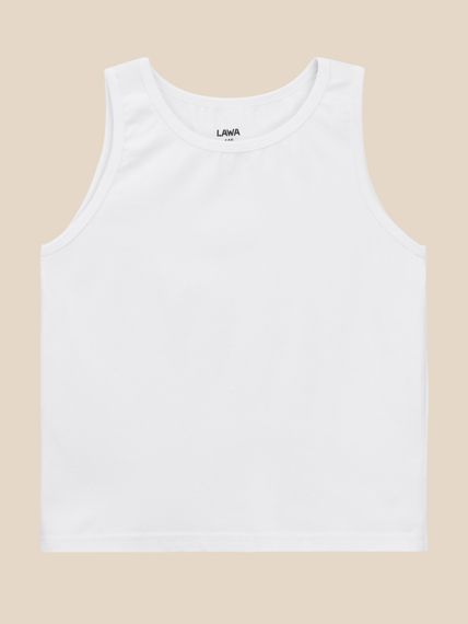 Майка однотонна для хлопчика LAWA BBC02359 152 см Білий shop (2000999636257)
