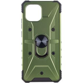 Ударостійкий чохол Pathfinder Ring для Xiaomi Redmi A1 / A2 TPU+PC, Кільце-тримач, Зелений/Army green