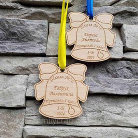 Дитяча іменна медаль з дерева – нагорода для особливих моментів