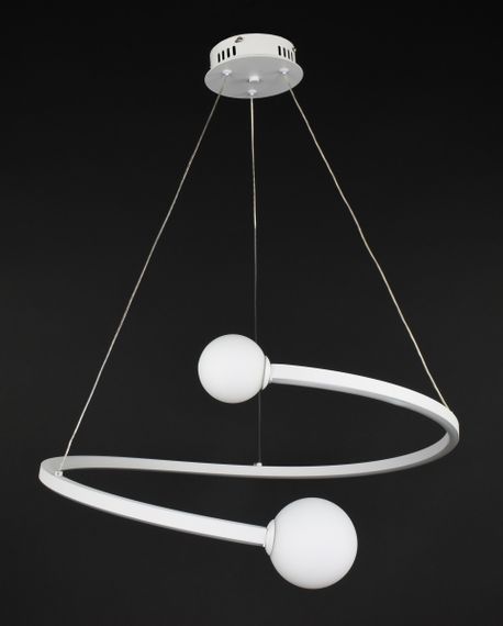 Люстра світлодіодна підвісна LED світильник для квартири на стелю лед 27339 Білий 40-150х60х60 см.