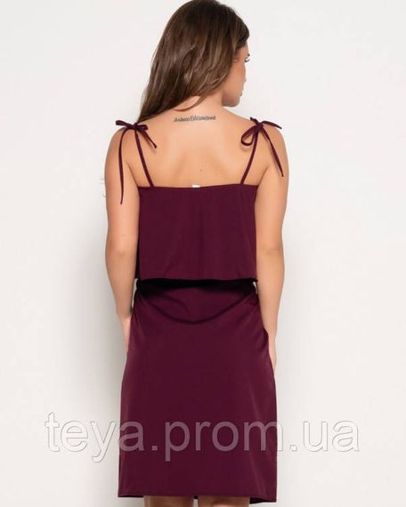 Платье для женщин цвет бордовый размер L FI_000701 | Зображення 2