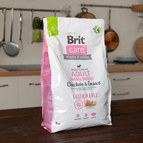 Сухой корм Brit Care Dog Sustainable Adult Small Breed для собак малых пород, с курицей и насекомыми, 3 кг | Зображення 7