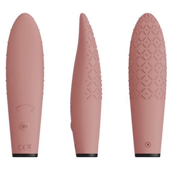 Вібратор-масажер з ефектом руху язика Sweet Em 0064F коричневий Sex Aura