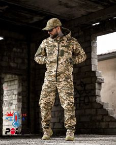 Демисезонный тактический костюм на флисе OMEGA  пиксель НП4882